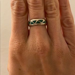 Sterling silver and turquoise ring